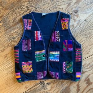 Vintage patchy vest